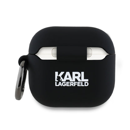 Ovitek Karl Lagerfeld 3D Karl & Choupette's Heads za Apple AirPods 4, Črn