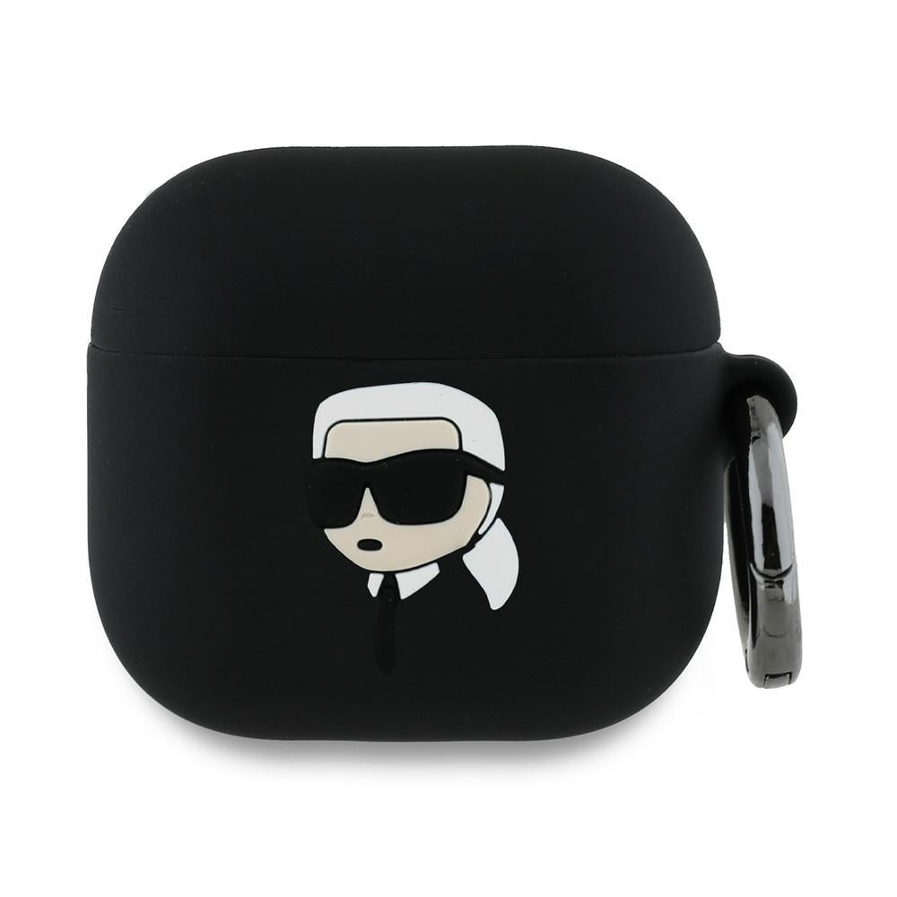 Ovitek Karl Lagerfeld 3D Karl's Head za Apple AirPods 4, črn