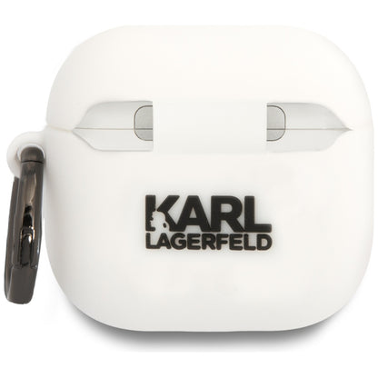 Ovitek Karl Lagerfeld 3D NFT Karl's Head za Apple AirPods 4, Bel