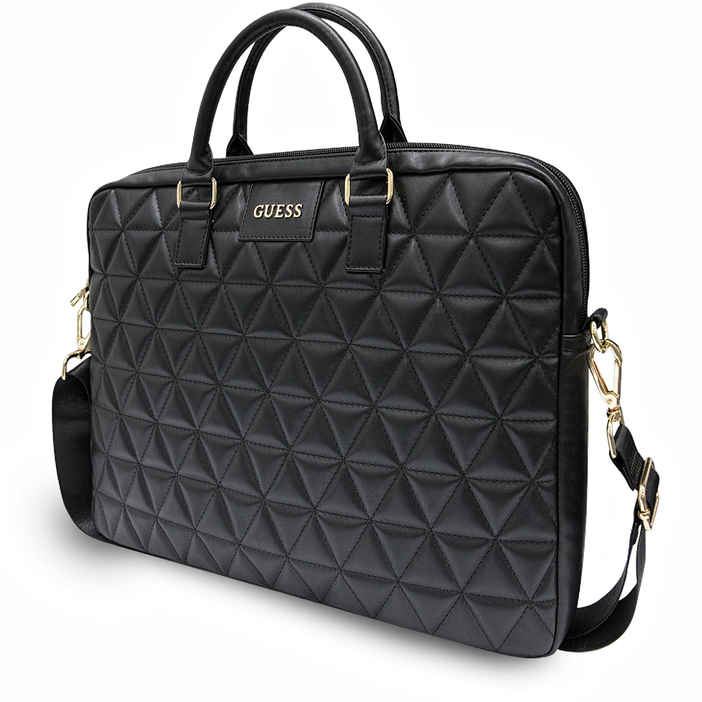 Torba Guess Quilted za prenosnik 15inch, črna