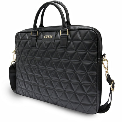 Torba Guess Quilted za prenosnik 15inch, črna