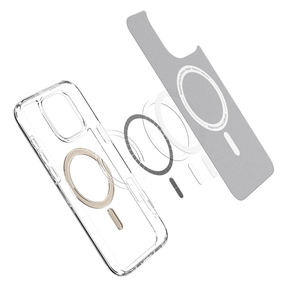MagSafe Case for Apple iPhone 16 Pro Max, Spigen, Ultra Hybrid, Gold ACS08001