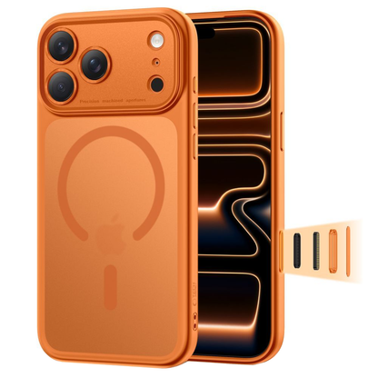 Ovitek MagSafe za Apple iPhone 17 Pro, Tech-Protect, MagPeak, Mat Oranžen