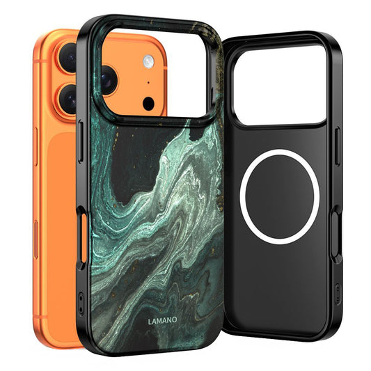 Ovitek MagSafe za Apple iPhone 17 Pro Max, Tech-Protect, Lamano Aura, Zelen