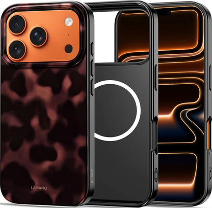 MagSafe Case for Apple iPhone 17 Pro Max, Tech-Protect, Lamano Panther, Black