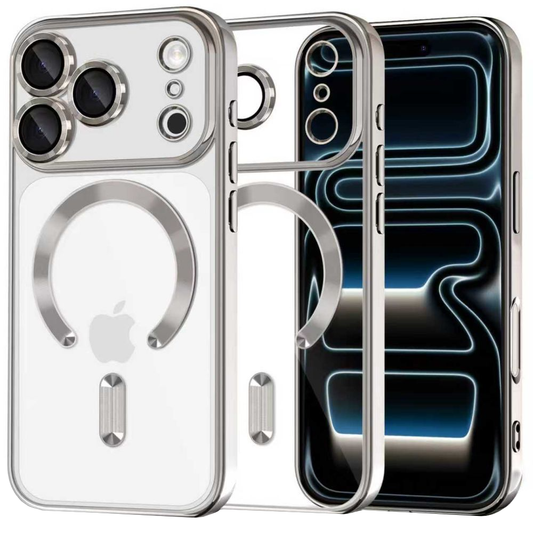 Ovitek MagSafe za Apple iPhone 17 Pro, Tech-Protect, Magflex, Srebrn