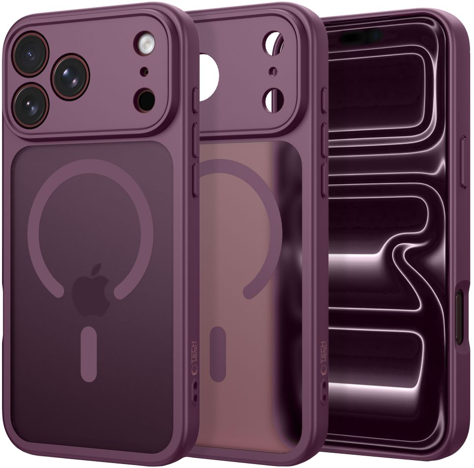 MagSafe Case for Apple iPhone 18 Pro Max / 17 Pro Max, Tech-Protect, BasicMag, Matte Burgundy