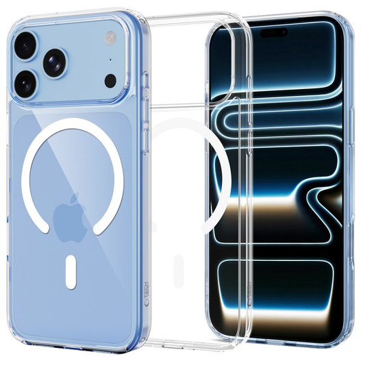 MagSafe Case for Apple iPhone 18 Pro Max / 17 Pro Max, Tech-Protect, Flexair Hybrid, Transparent