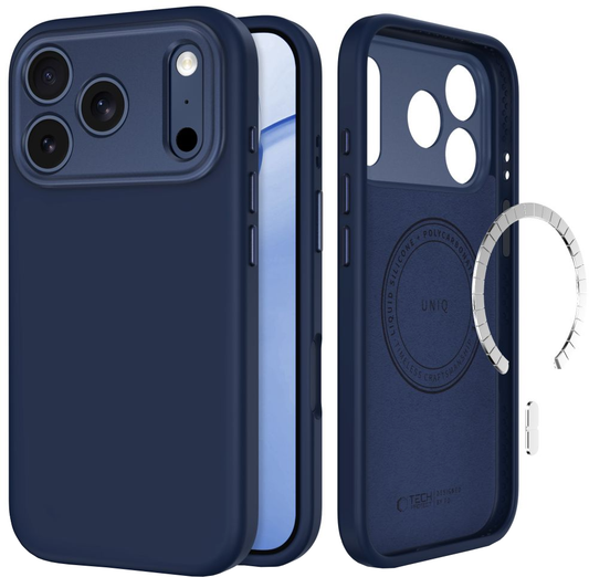 MagSafe ovitek za Apple iPhone 18 Pro / 17 Pro, Tech-Protect, Uniq CC, Temno modra