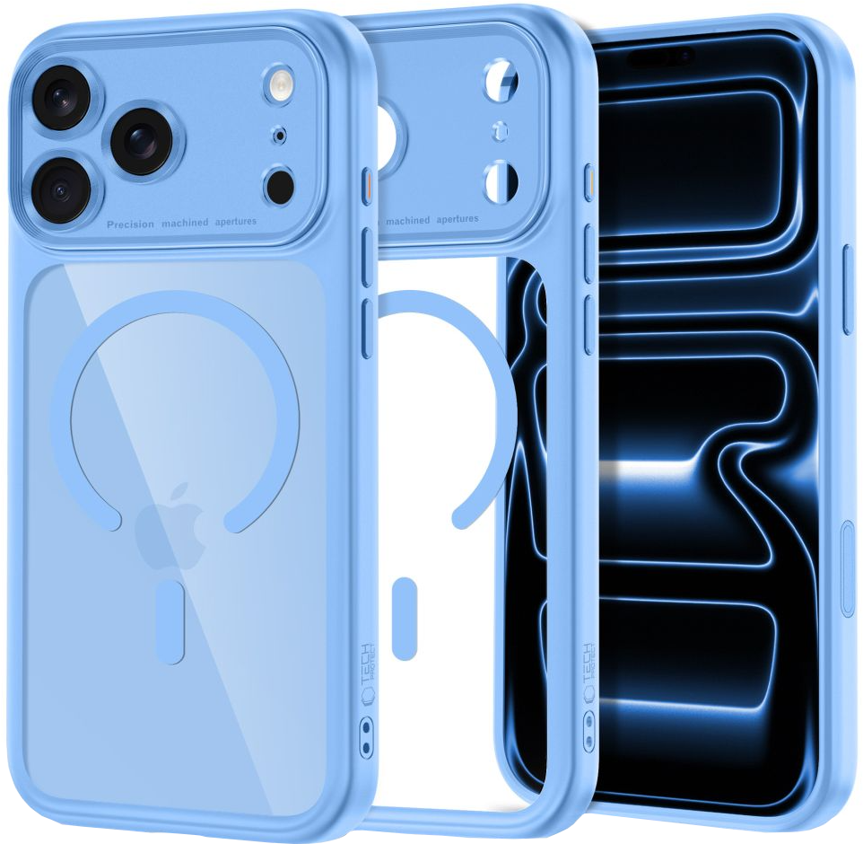 Ovitek MagSafe za Apple iPhone 18 Pro Max / 17 Pro Max, Tech-Protect, MagPeak CC, Modra