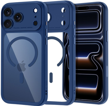 MagSafe ovitek za Apple iPhone 18 Pro Max / 17 Pro Max, Tech-Protect, MagPeak CC, mornarsko modra