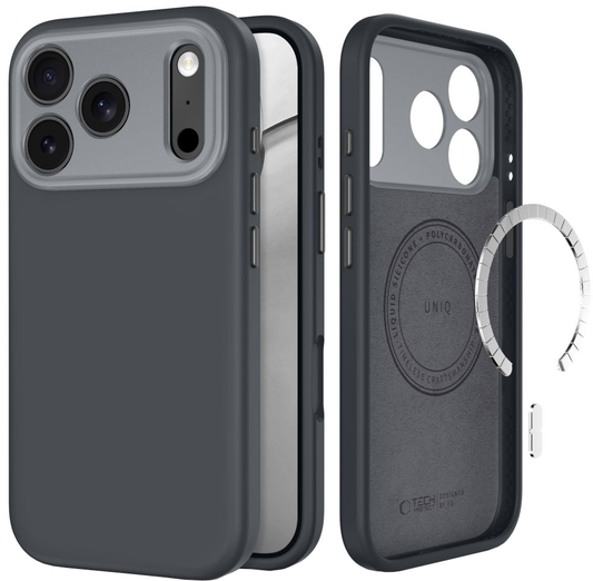 Ovitek MagSafe za Apple iPhone 18 Pro Max / 17 Pro Max, Tech-Protect, Uniq CC, Siva