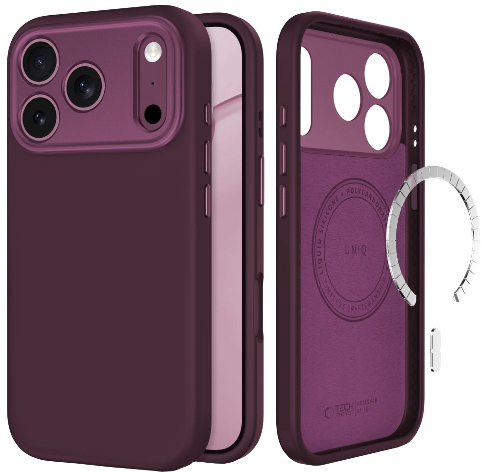 MagSafe ovitek za Apple iPhone 18 Pro Max / 17 Pro Max, Tech-Protect, Uniq CC, Vijoličen