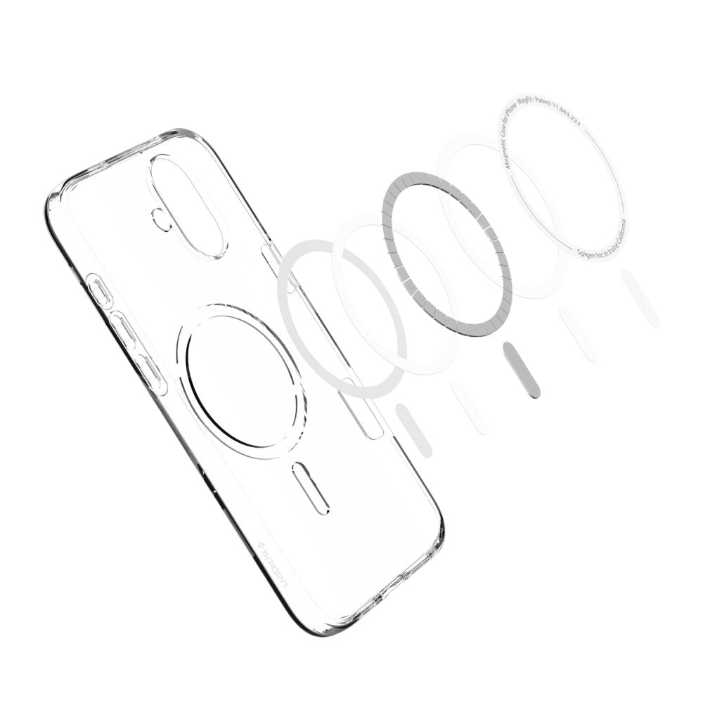 MagSafe ovitek za Apple iPhone 16 Plus, Spigen, Liquid Crystal, Prozoren ACS08388