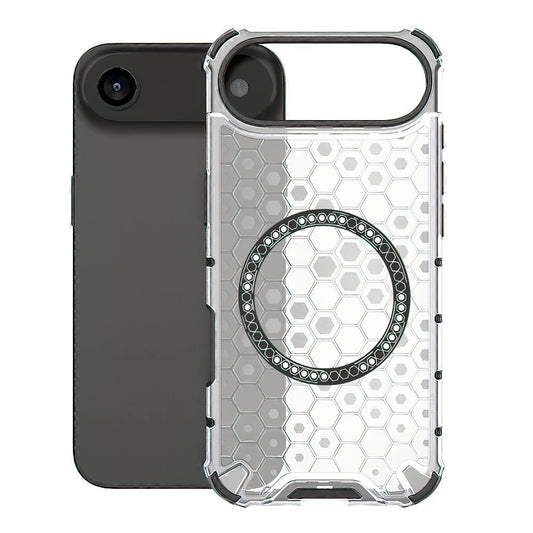 Ovitek MagSafe za Apple iPhone 17 Air, Techsuit, HoneyComb Shield, Bela