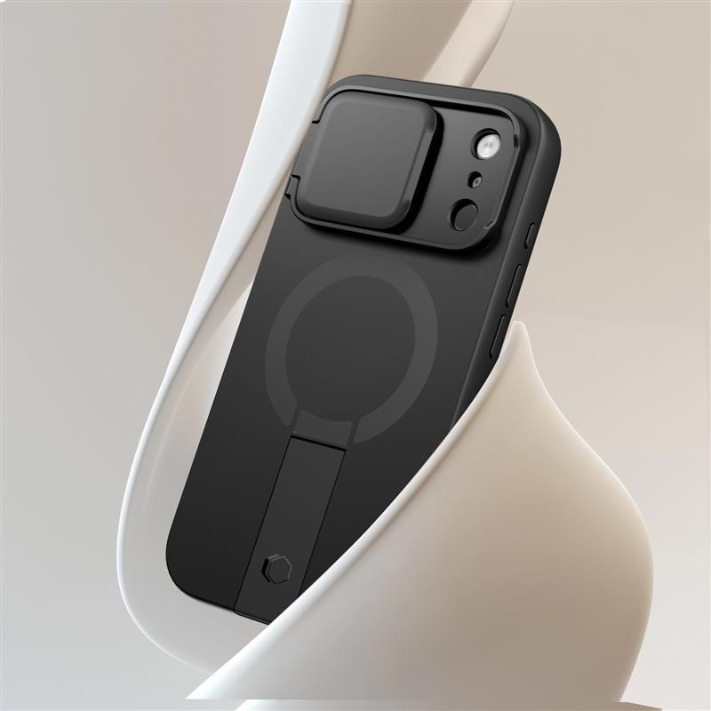 Ovitek MagSafe za Apple iPhone 17 Pro, Tech-Protect, Kevlar Aura, Črn