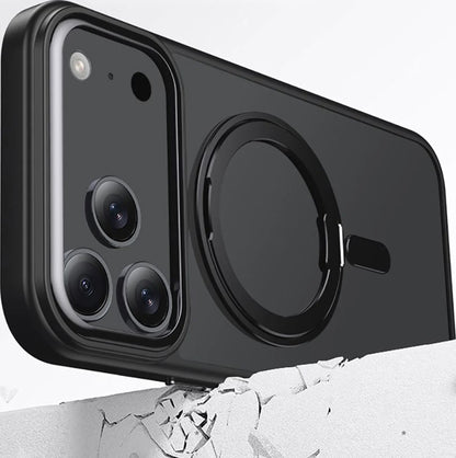 Ovitek MagSafe za Apple iPhone 17 Pro, Tech-Protect, MagRing, Črn