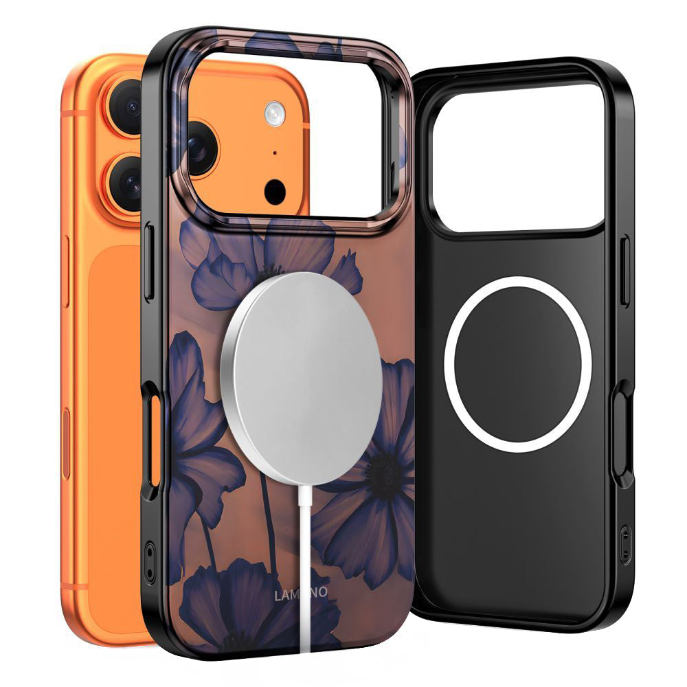 Ovitek MagSafe za Apple iPhone 17 Pro Max, Tech-Protect, Lamano Velvet Night, Črn