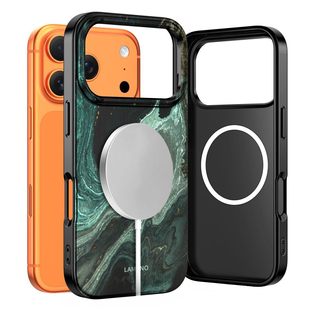 Ovitek MagSafe za Apple iPhone 17 Pro Max, Tech-Protect, Lamano Aura, Zelen