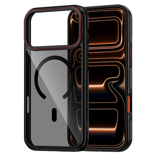 Ovitek MagSafe za Apple iPhone 17 Pro Max, Tech-Protect, Maghybrid, Črn