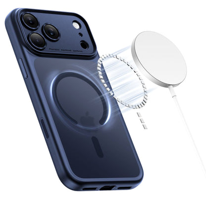 Ovitek MagSafe za Apple iPhone 17 Pro Max, Tech-Protect, MagPeak, Mat temno modra