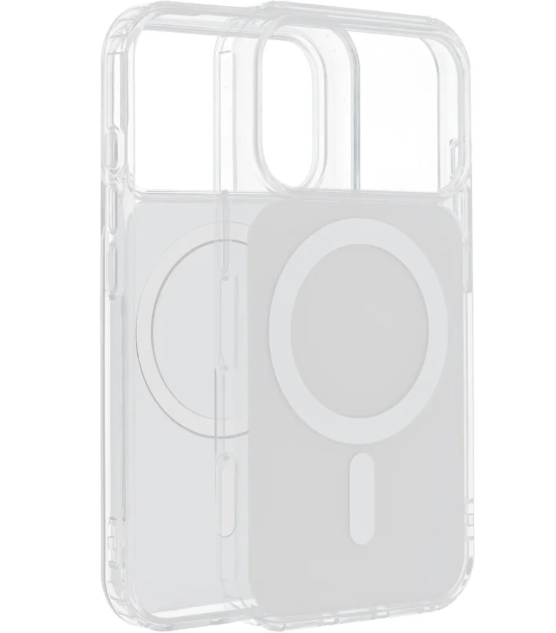 MagSafe ovitek za Apple iPhone 17e / 16e, OEM, Clear Fusion Mag Cover, bel