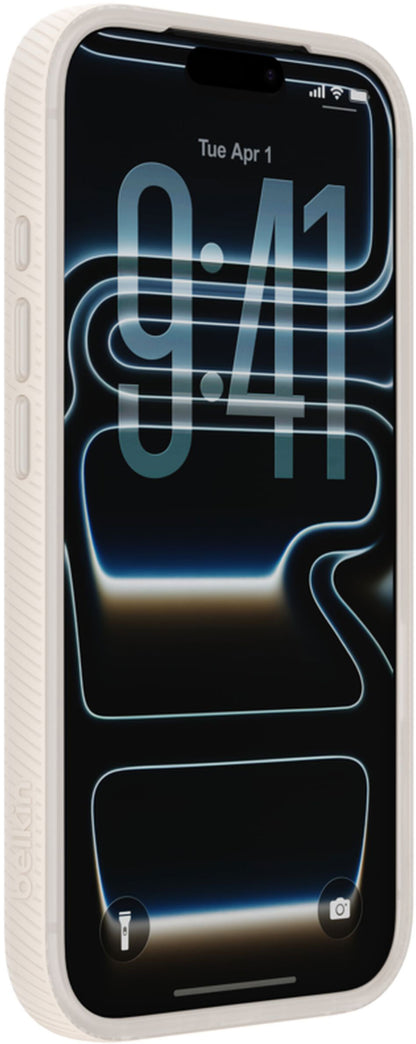 MagSafe ovitek za Apple iPhone 17 Pro, Belkin, SheerForce Grip, Bež MSA035hqSA