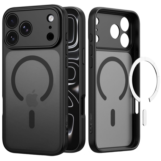 MagSafe ovitek za Apple iPhone 18 Pro / 17 Pro, Tech-Protect, BasicMag, mat črn