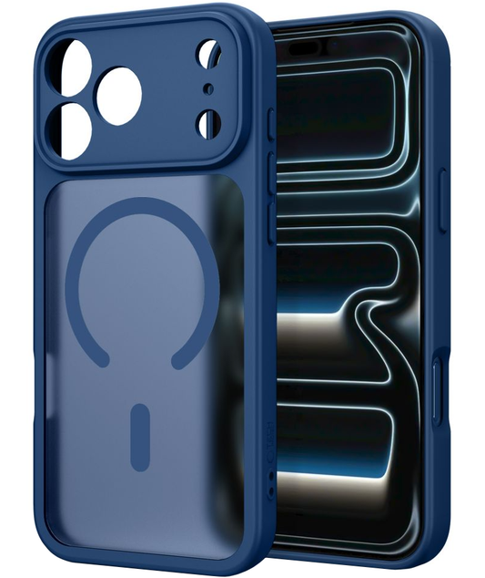 MagSafe ovitek za Apple iPhone 18 Pro Max / 17 Pro Max, Tech-Protect, BasicMag, mat mornarsko modra