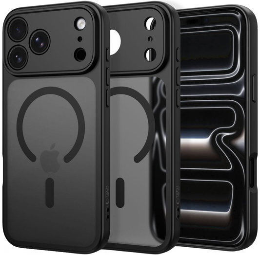 MagSafe ovitek za Apple iPhone 18 Pro Max / 17 Pro Max, Tech-Protect, BasicMag, mat črn