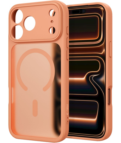 Ovitek MagSafe za Apple iPhone 18 Pro / 17 Pro, Tech-Protect, BasicMag, mat oranžen