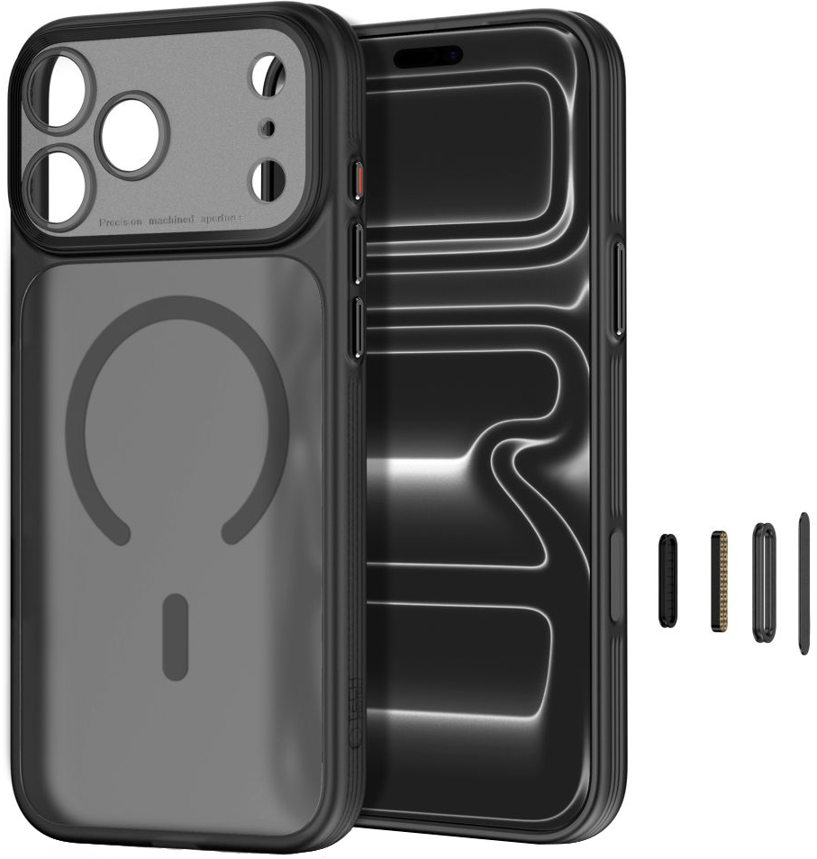 MagSafe ovitek za Apple iPhone 18 Pro Max / 17 Pro Max, Tech-Protect, MagPrime CC, mat črn