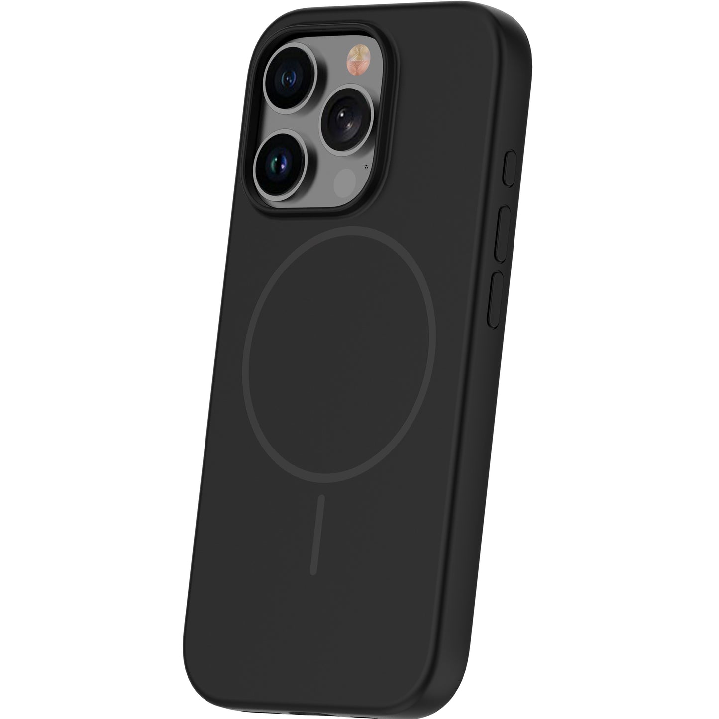 MagSafe ovitek za Apple iPhone 15 Pro Max, OEM, Silicone Thin, Črn