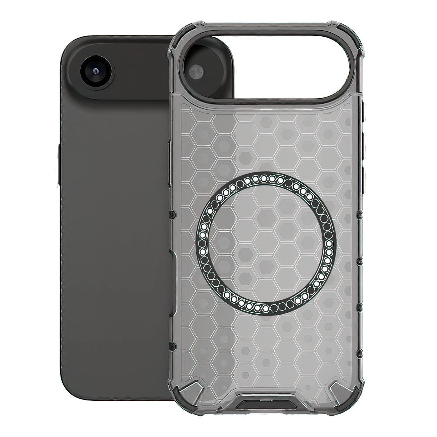 Ovitek MagSafe za Apple iPhone 17 Air, Techsuit, HoneyComb Shield, Črn