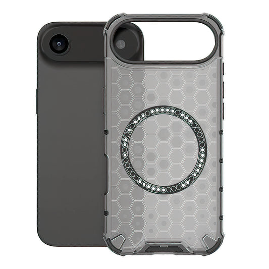 Ovitek MagSafe za Apple iPhone 17 Air, Techsuit, HoneyComb Shield, Črn