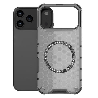 Ovitek MagSafe za Apple iPhone 17 Pro Max, Techsuit, HoneyComb Shield, Črn
