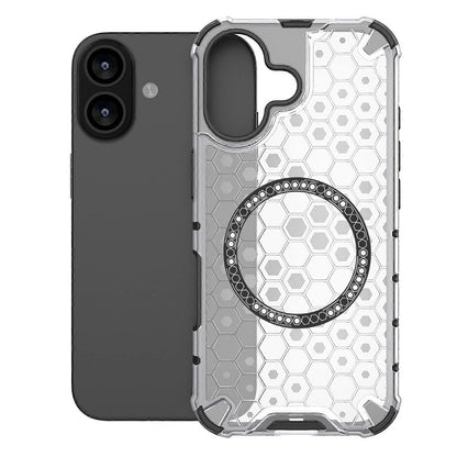 Ovitek MagSafe za Apple iPhone 17, Techsuit, HoneyComb Shield, Bela