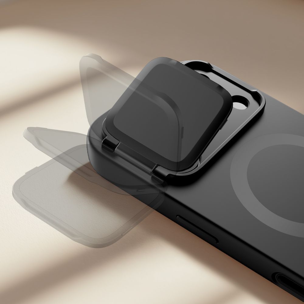 Ovitek MagSafe za Apple iPhone 17 Pro, Tech-Protect, Kevlar Aura, Črn