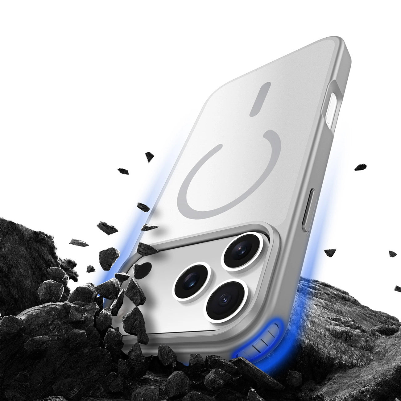 Ovitek MagSafe za Apple iPhone 17 Pro, DUX DUCIS, Yind, Siva