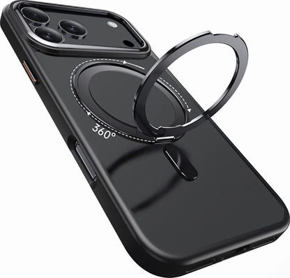 Ovitek MagSafe za Apple iPhone 17 Pro, Tech-Protect, MagRing, Črn