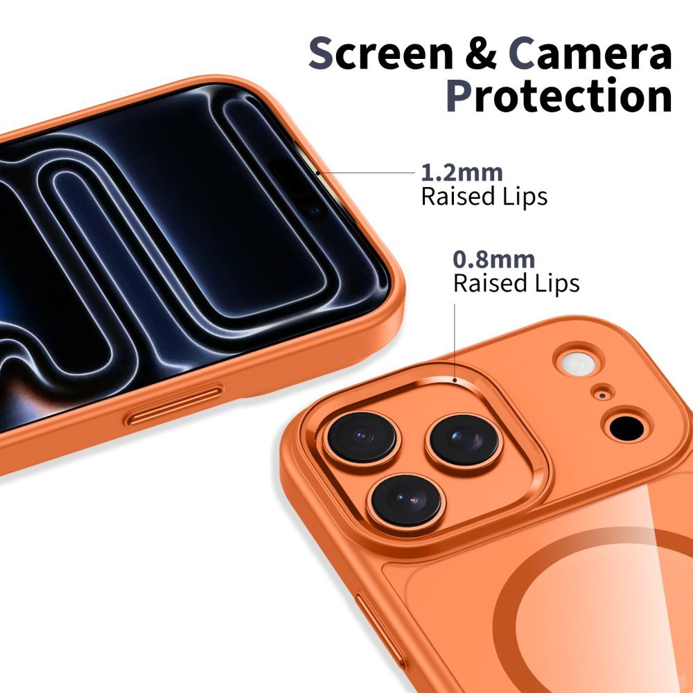 Ovitek MagSafe za Apple iPhone 17 Pro, Tech-Protect, Magmat, Oranžen