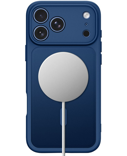 MagSafe Case for Apple iPhone 18 Pro / 17 Pro, Tech-Protect, BasicMag, Matte Navy Blue