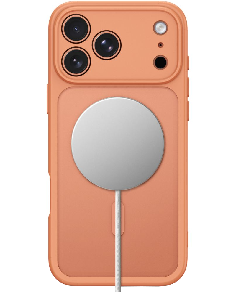 Ovitek MagSafe za Apple iPhone 18 Pro / 17 Pro, Tech-Protect, BasicMag, mat oranžen