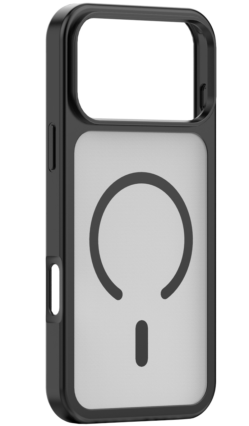 MagSafe ovitek za Apple iPhone 18 Pro / 17 Pro, OEM, Mag Big Hole, mat črn
