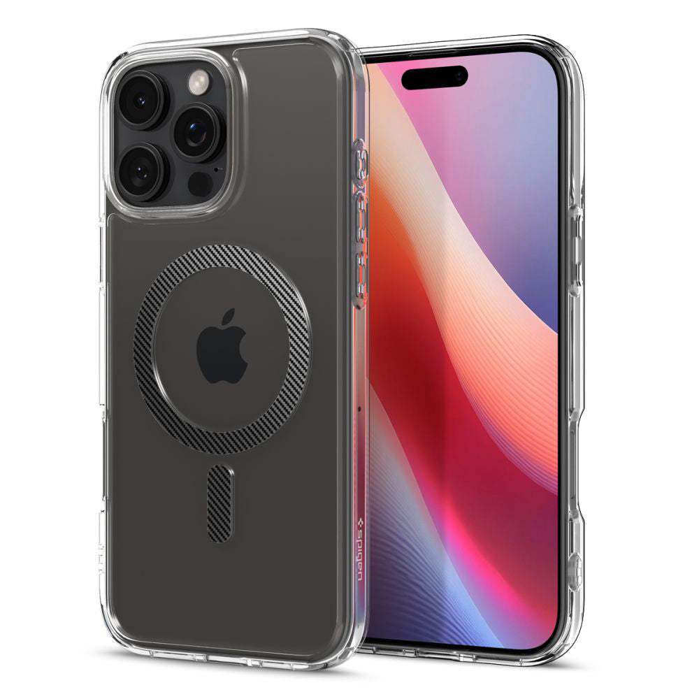 Ohišje MagSafe za Apple iPhone 16 Pro, Spigen, Ultra Hybrid, sivo ACS08131 