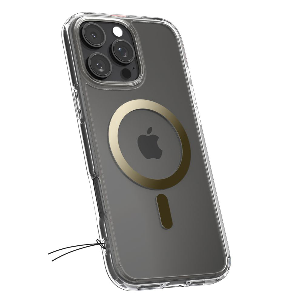 MagSafe Case for Apple iPhone 16 Pro Max, Spigen, Ultra Hybrid, Gold ACS08001