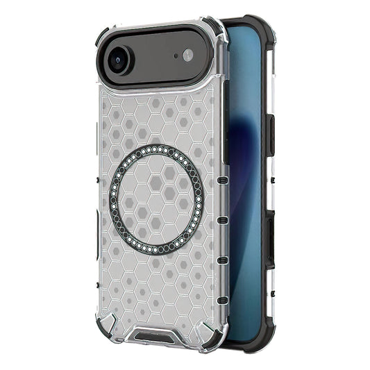 Ovitek MagSafe za Apple iPhone 17 Air, Techsuit, HoneyComb Shield, Bela