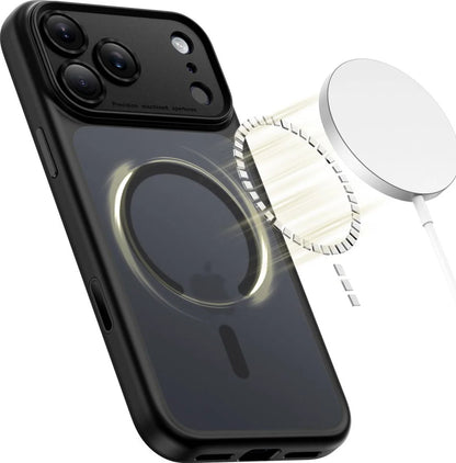 Ovitek MagSafe za Apple iPhone 17 Pro Max, Tech-Protect, MagPeak, Mat Črna