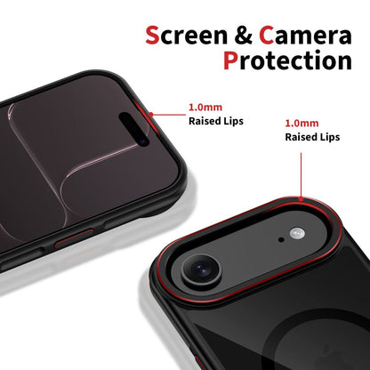 Ovitek MagSafe za Apple iPhone 17 Air, Tech-Protect, Maghybrid, Črn