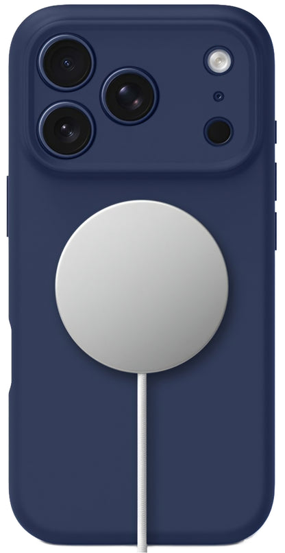 Ovitek MagSafe za Apple iPhone 17 Pro, Tech-Protect, Silikon, Temno modra